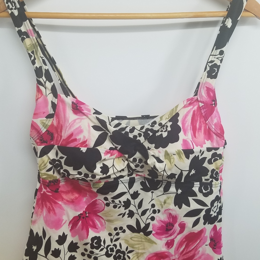 Liz Claiborn women's floral bathing suit top size 10